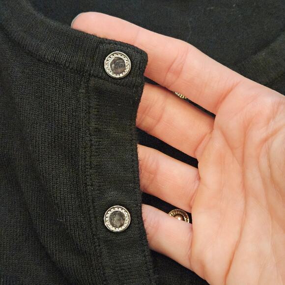 White House Black Market Cardigans Size M Lot of 3 Black Teal Button Up Sweater - Picture 8 of 14